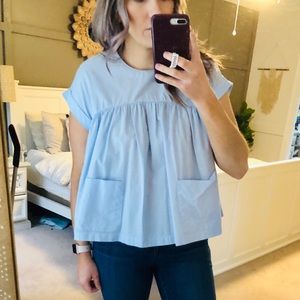 Zara boxy swing blouse